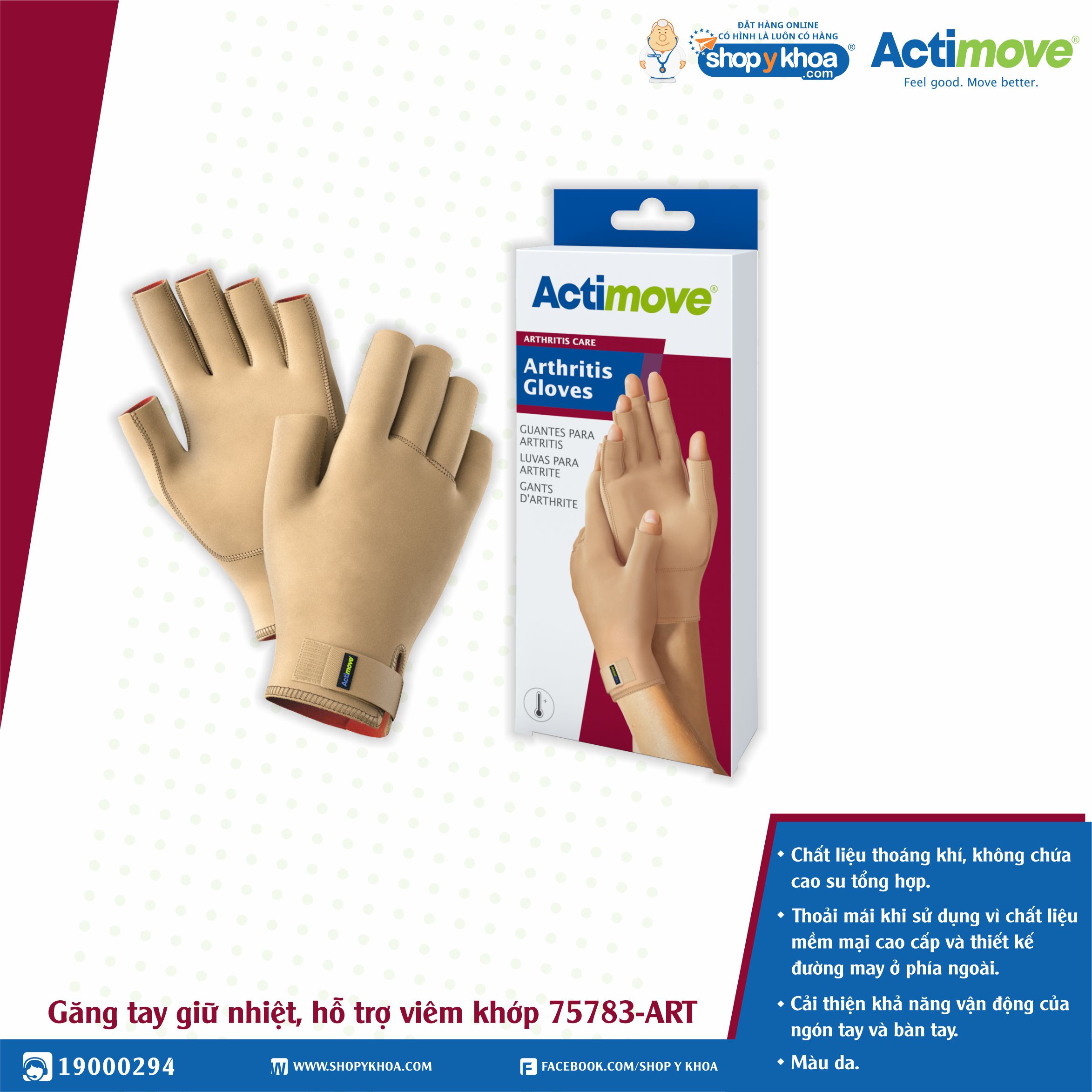 Găng tay giữ nhiệt, hỗ trợ viêm khớp 75783-ART Actimove Arthritis Gloves