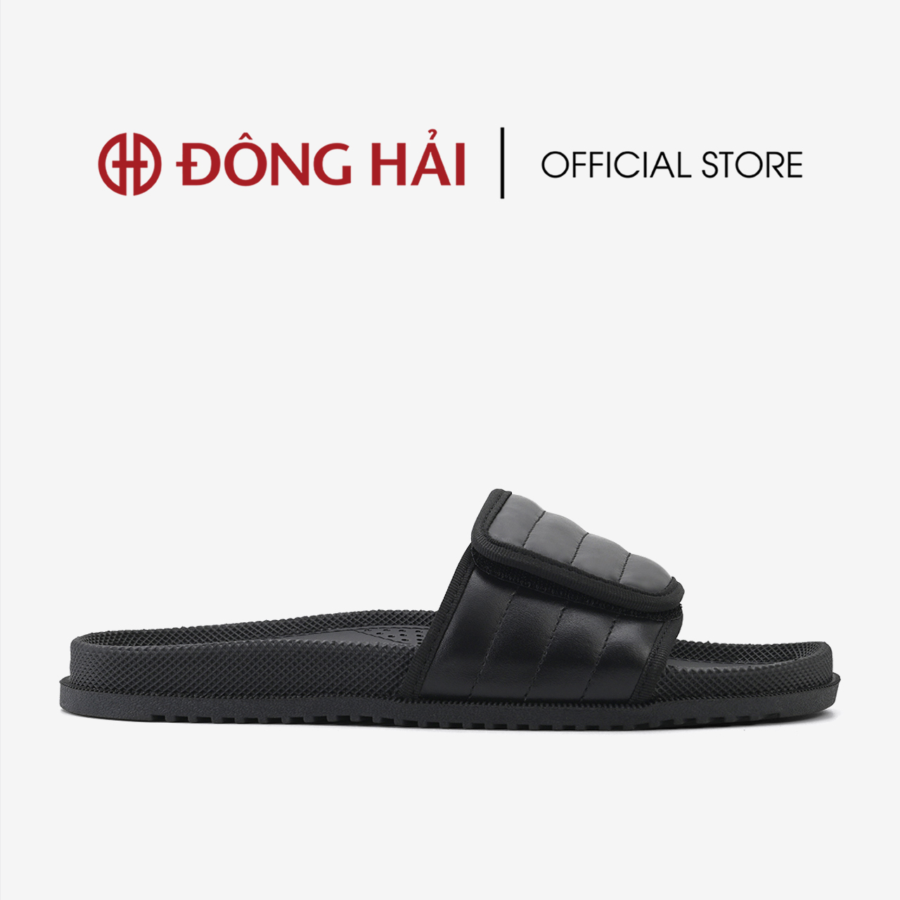 Dép nam Đông Hải quai ngang da bò cao cấp thiết kế quai dán thời trang đế cao su chắc chắn - D3218