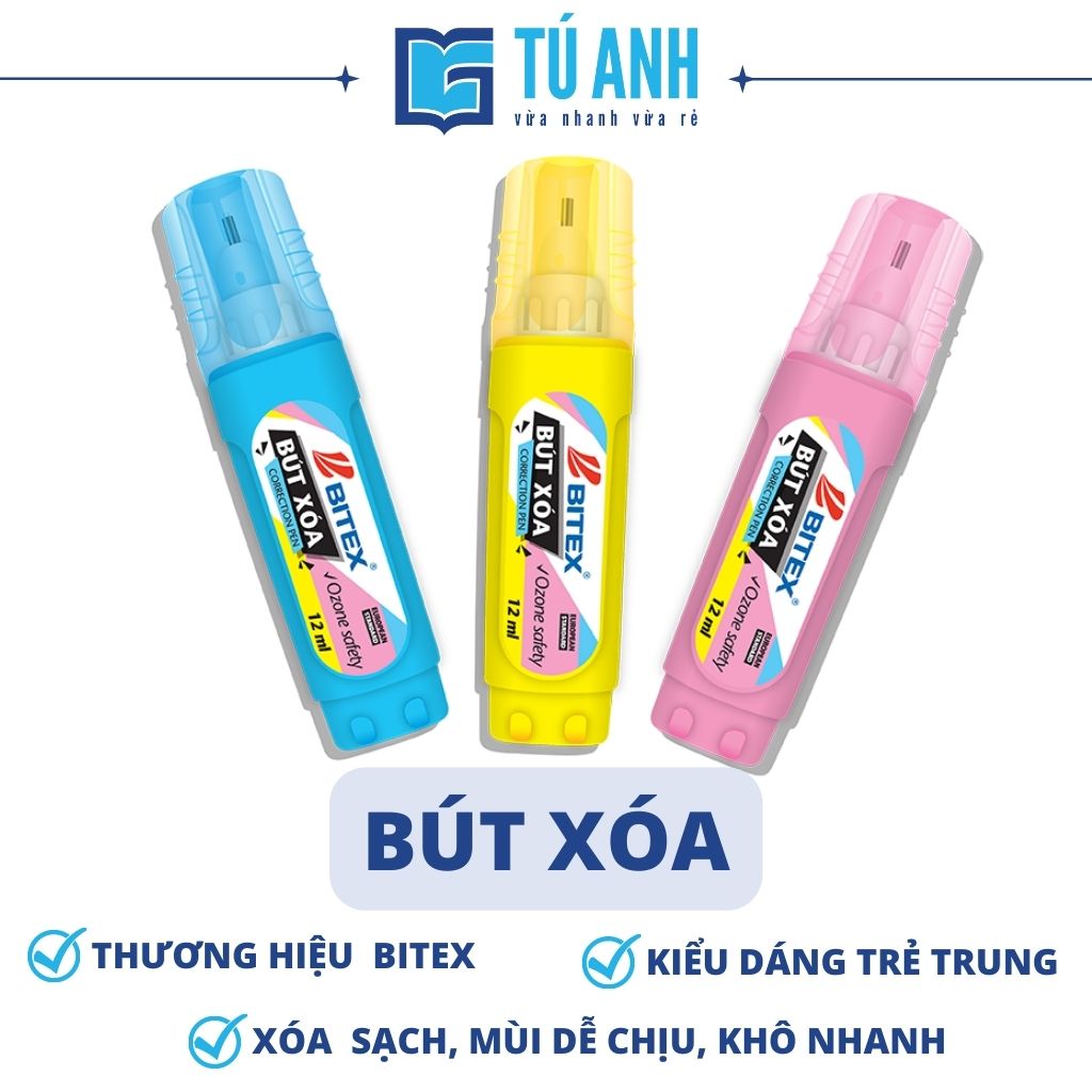 [ Combo Bitex Ưu Đãi ] - Máy Tính Khoa Học Casio FX-580VNX [1] + Bút Gel Xanh [2] + Bút Xóa Nước [1