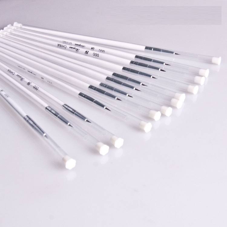 Cọ Nét Cán Trắng Vẽ Các Họa Tiết Nhỏ Và Tinh Tế, Cán Dễ Cầm Và Thao Tác, Chất Liệu Sợi Tổng Hợp Mềm Mịn, Hỗ Trợ làm Nhiều Kiểu Trang Trí Nail, Tạo Các Đường Kẻ Gọn Gàng