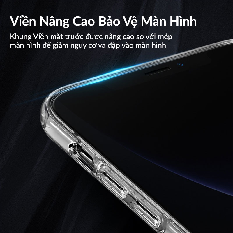 Ốp lưng cho iPhone 12 Pro mặt lưng kính viền silicon siêu mỏng 1.7mm hiệu Benks Magic Crystal bảo vệ viền, chống trầy cực tốt, độ trong tuyệt đối - hàng nhập khẩu