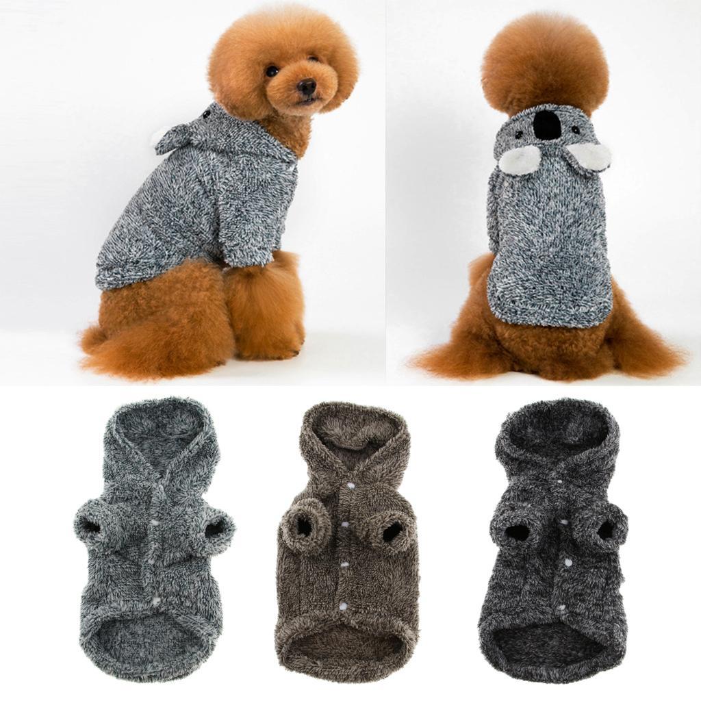 Coral Fleece Clothes Lazy Bear Dress Up Black Hoodie Dog Costume