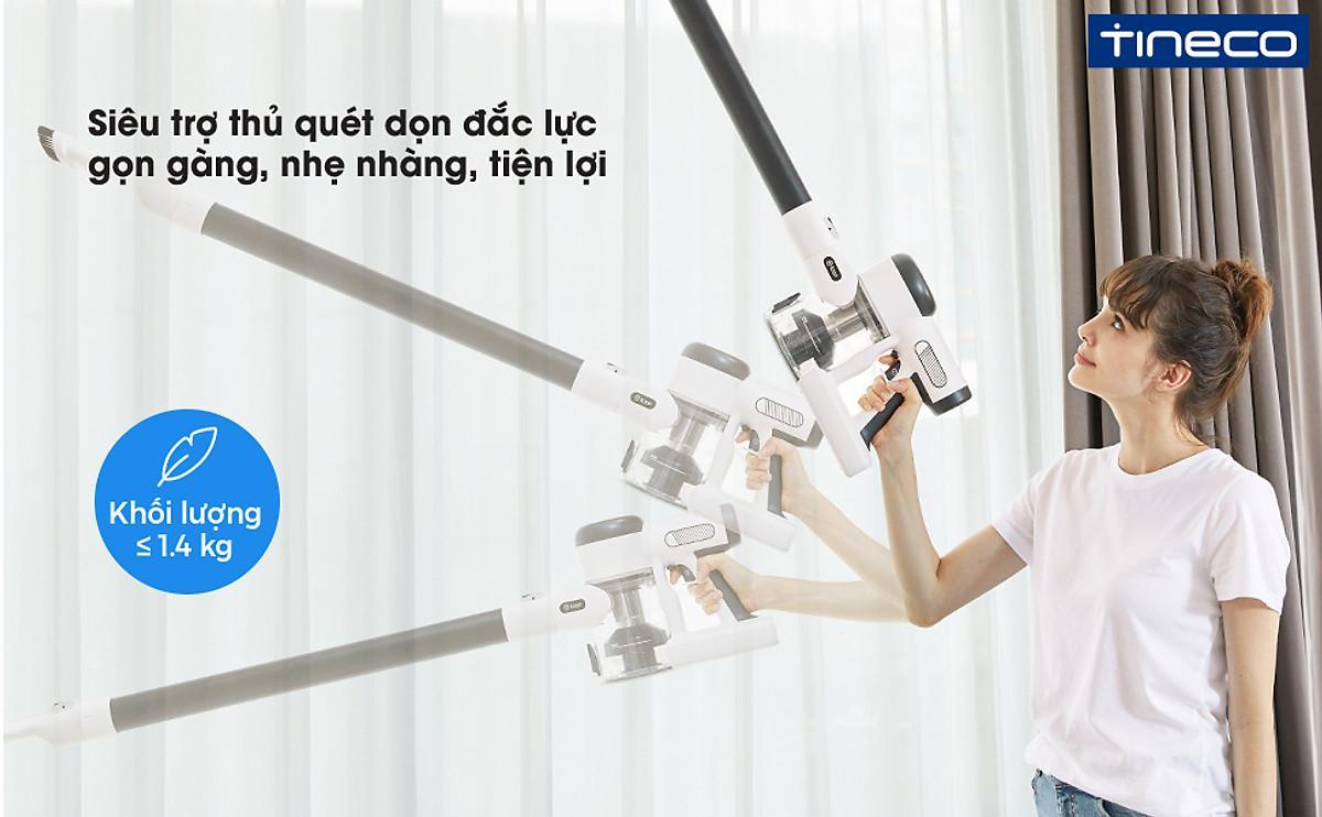 Máy Hút Bụi Cầm Tay Thông Minh Tineco Pure One X, Máy Hút Bụi Sàn Nhà,Thảm, Ghế Sofa, Giường, Rèm Cửa, Lực Hút Mạnh