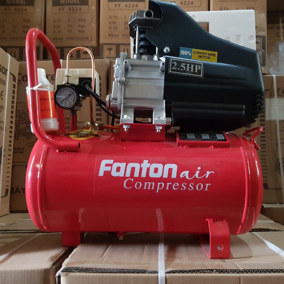 Máy nén khí 24L Fanton 4224 liền trục có dầu