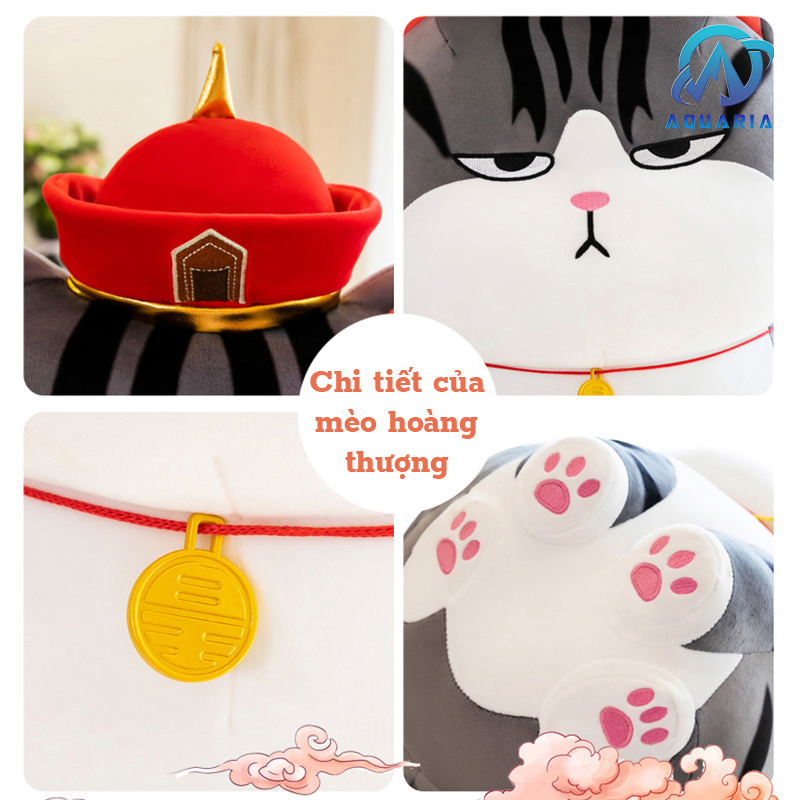 Gấu Bông Mèo Hoàng Thượng Mặt Quạu Quà Tặng Dễ Thương Hot Trend Nhiều Mẫu Kích Thước