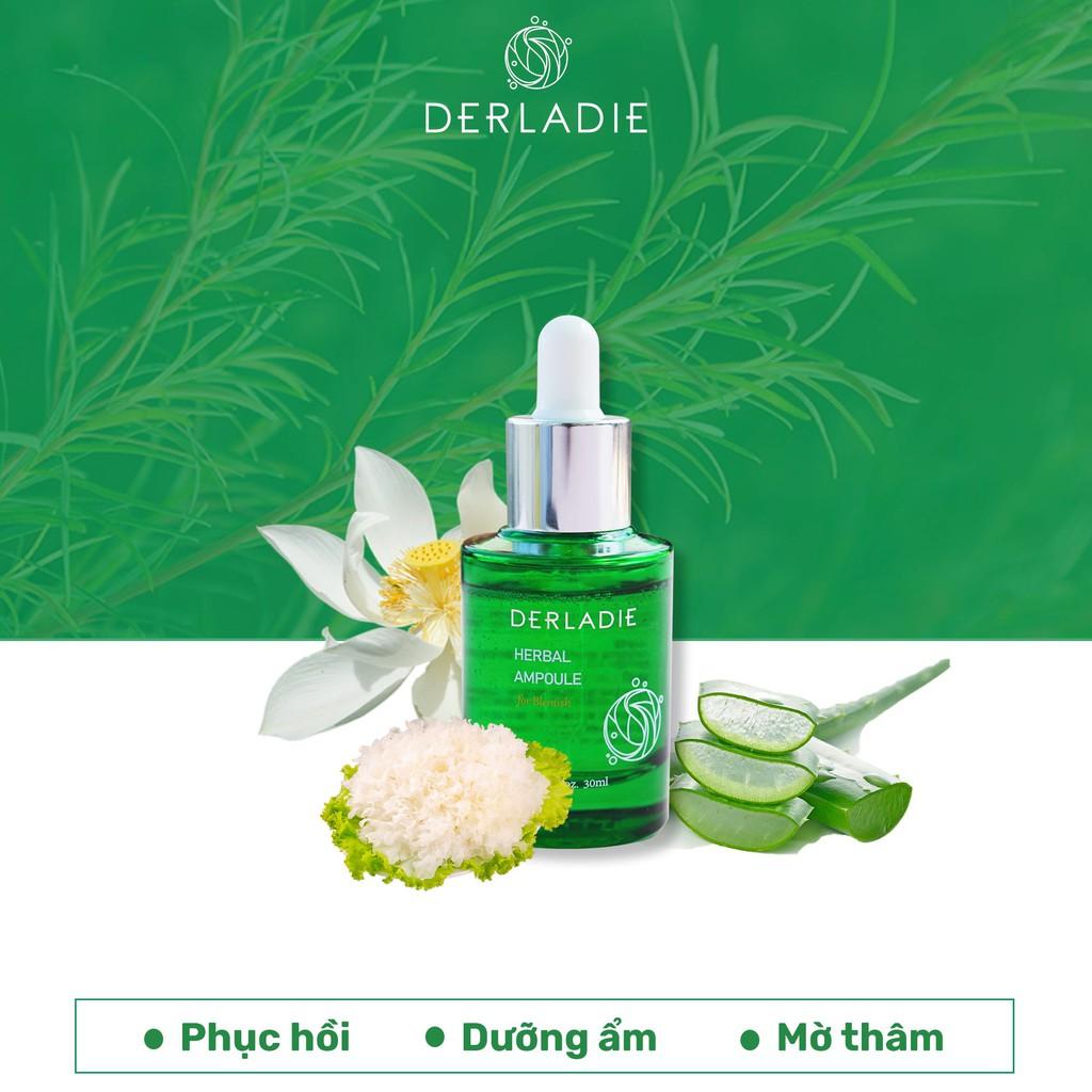 Siêu Tinh Chất Tràm Trà Giảm Mụn Sau 14 Ngày Derladie Herbal Ampoule For Blemish 30ml