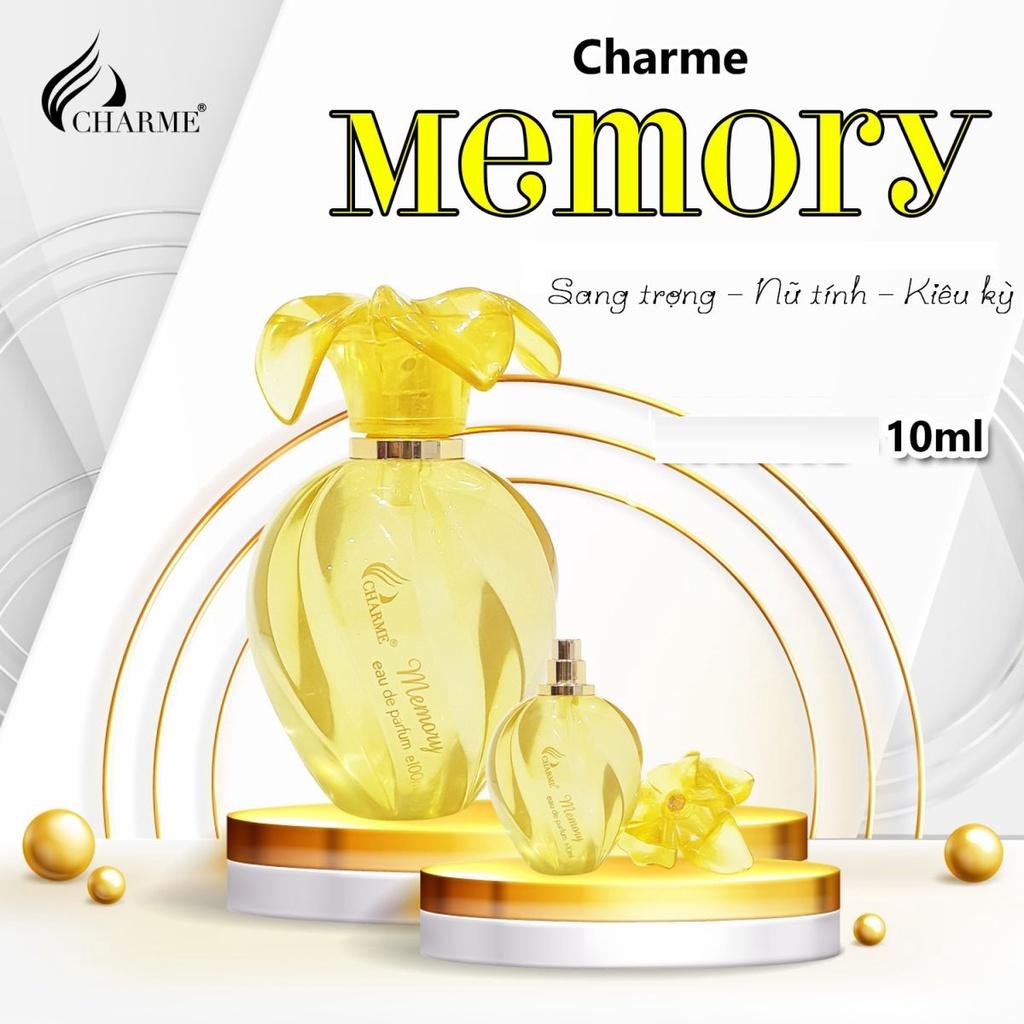 Nước hoa nữ thơm lâu, Charme Memory 100ml, mùi hương hoa hồng Bulgaria, nồng nàn kiêu kỳ, dành cho nữ giới