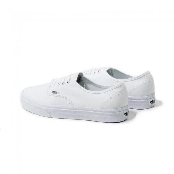 Giày sneakers Vans Unisex màu trắng - Vans Authentic White Canvas Low - VN000EE3W00