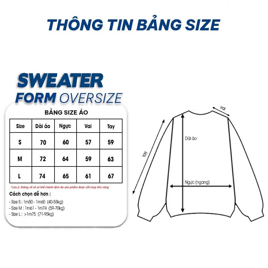 Áo Sweater Form Rộng Monkey D Luffy "Sun God Nika" | Anime One Piece - Áo Sweater Nỉ Bông Form Rộng