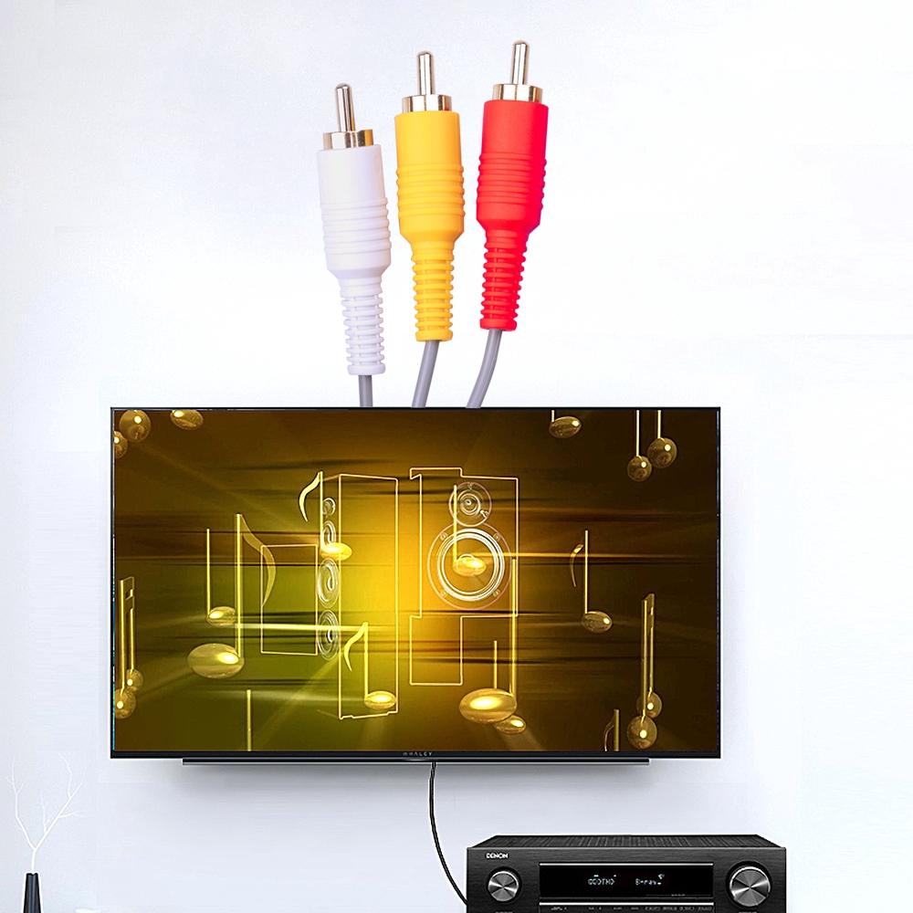 Dây cáp AV 1.8m AV 3 RCA 480p cho máy chơi game Nintendo Wii