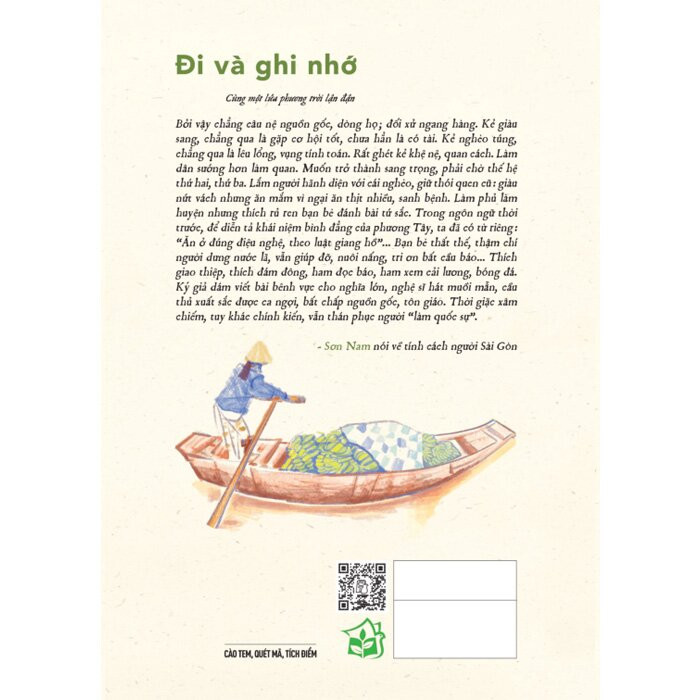 Sơn Nam - Đi Và Ghi Nhớ - (bìa mềm)