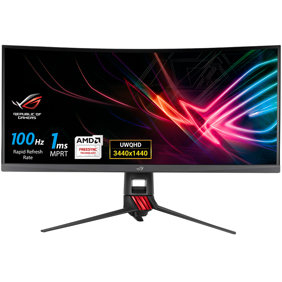 Màn Hình Gaming Cong Asus Rog Strix XG35VQ 35inch UWQHD 4ms 100Hz FreeSync VA - Hàng Chính Hãng