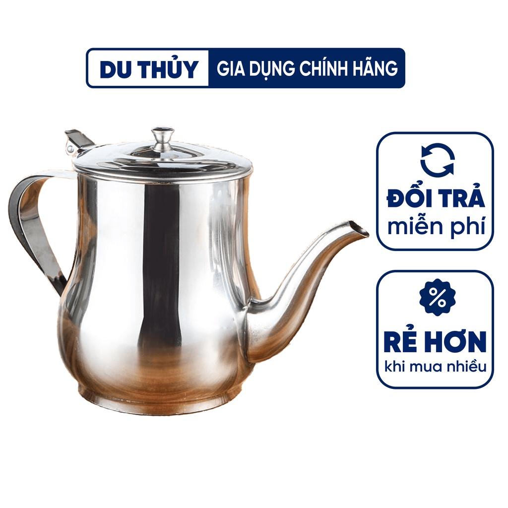 Bình đựng trà inox dung tích 500ml, 700 ml chất liệu an toàn khi dùng nóng lành, thiết kế đơn giản tiện dụng dễ vệ sinh