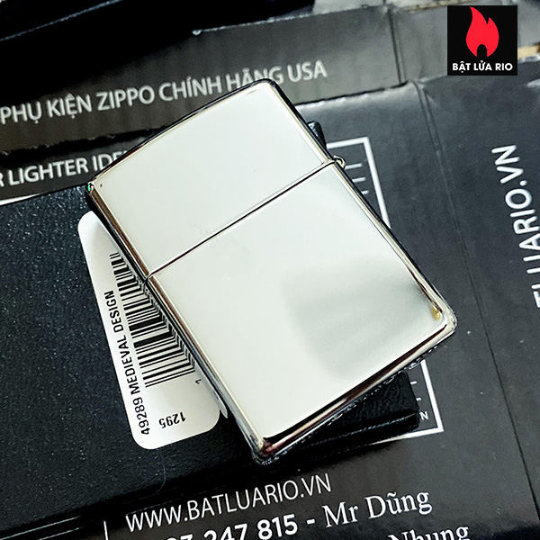 Bật Lửa Zippo 49289 – Zippo Medieval Armor High Polish Chrome