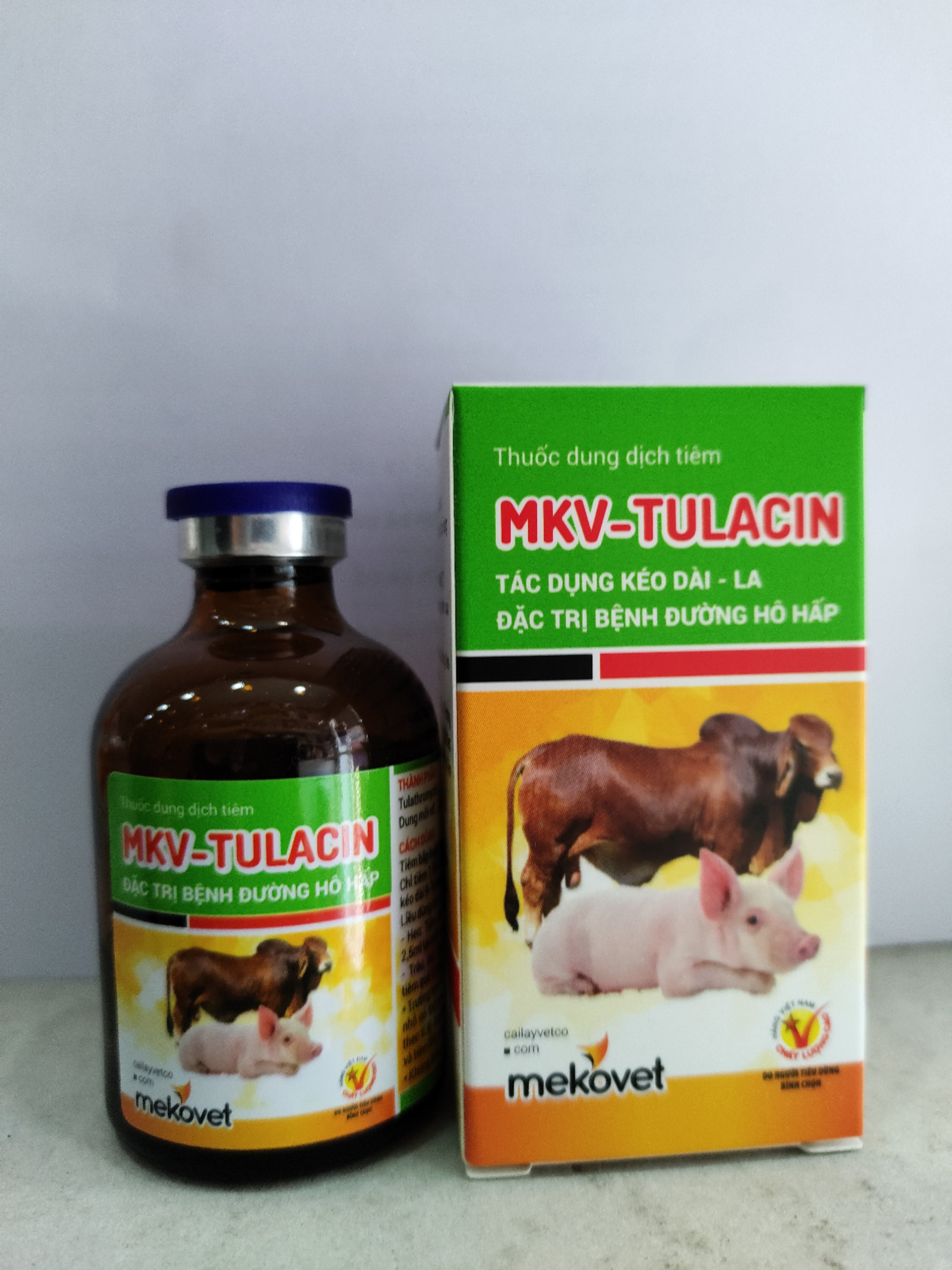 Thuốc dung dịch tiêm MKV TULACIN Tác dụng kéo dài LA, chuyên bệnh đường hô hấp