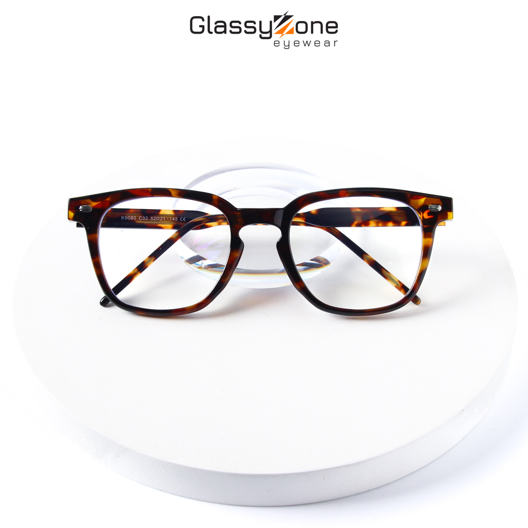 Gọng kính cận, Mắt kính giả cận nhựa Form vuông Unisex Nam Nữ Haley - GlassyZone