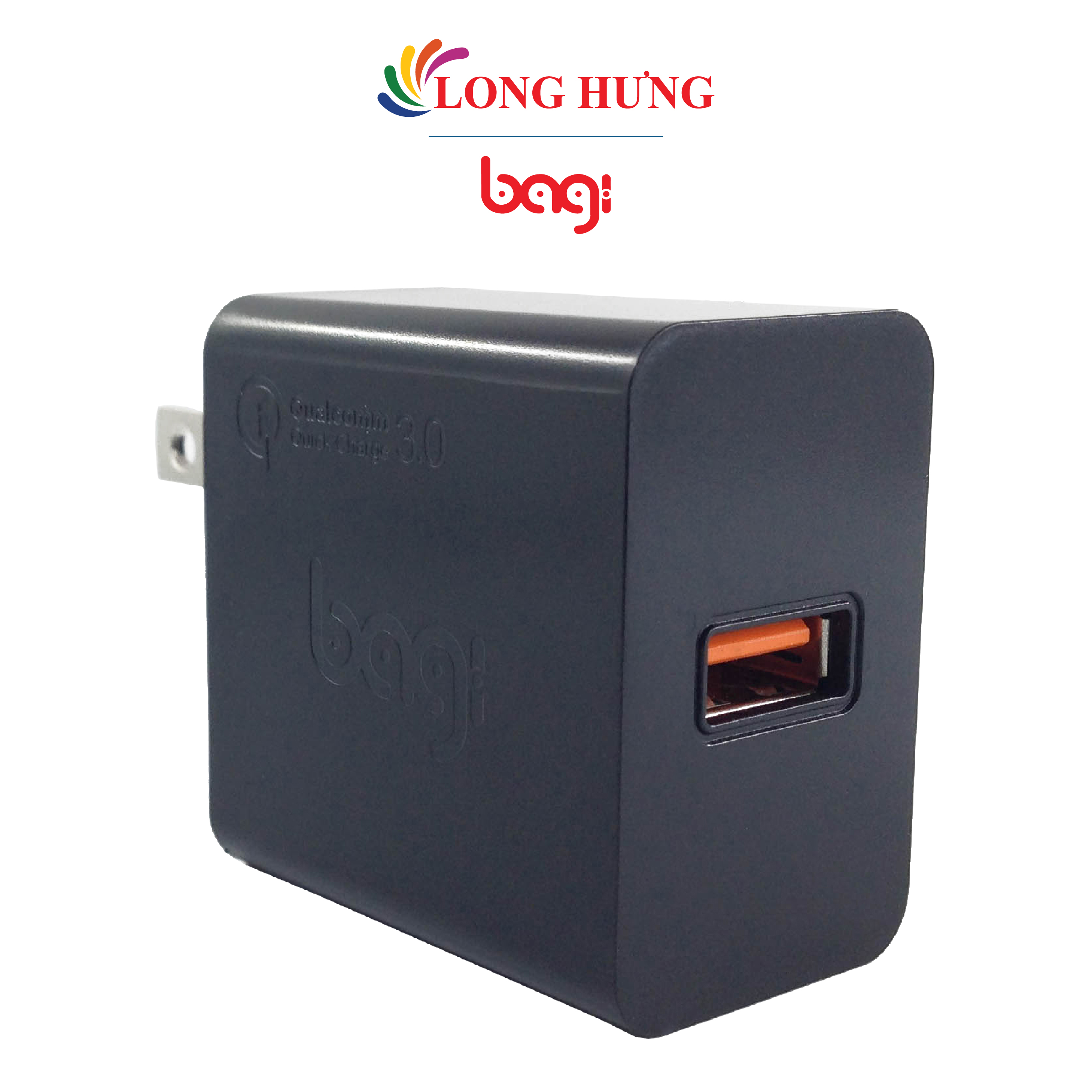 Cốc sạc Bagi QC 3.0 2A 1USB CE-M30 2019 - Hàng chính hãng