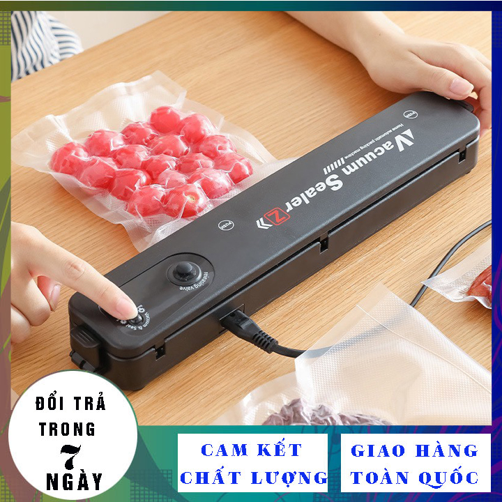 Máy Hút Chân Không Kèm Hàn Miệng Túi  Vacuum Sealer Tặng Kèm Túi Đựng Thực Phẩm - Hàng Loại Tốt .