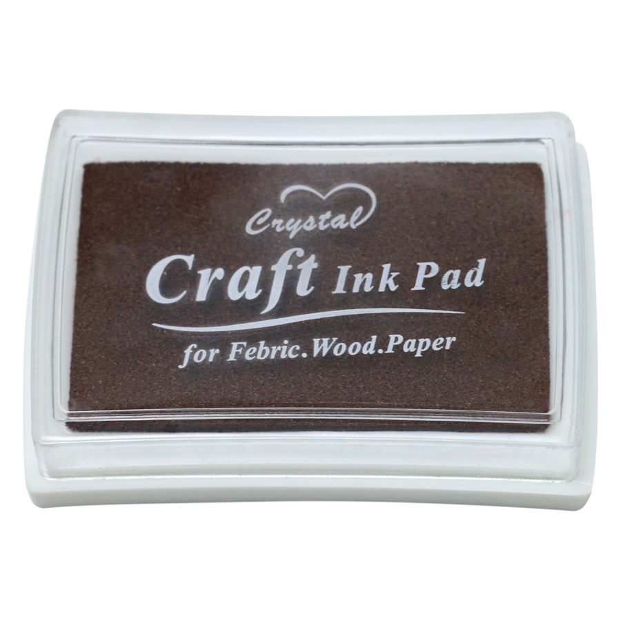 Hộp Mực Dấu Craft Ink Pad - Màu Nâu