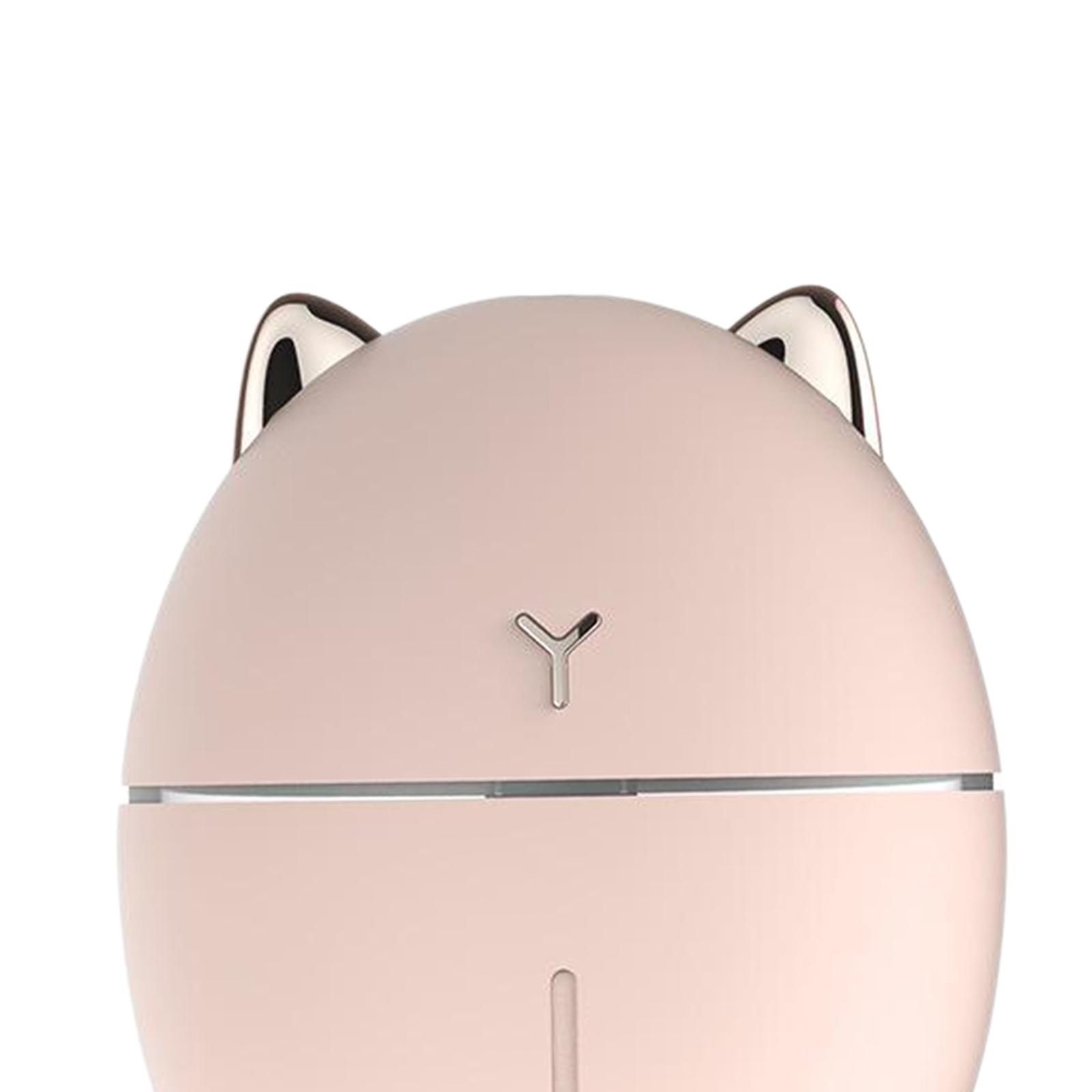 Warm Light LED Mini Air Humidifier 200ml for Desktop Study Living Room White