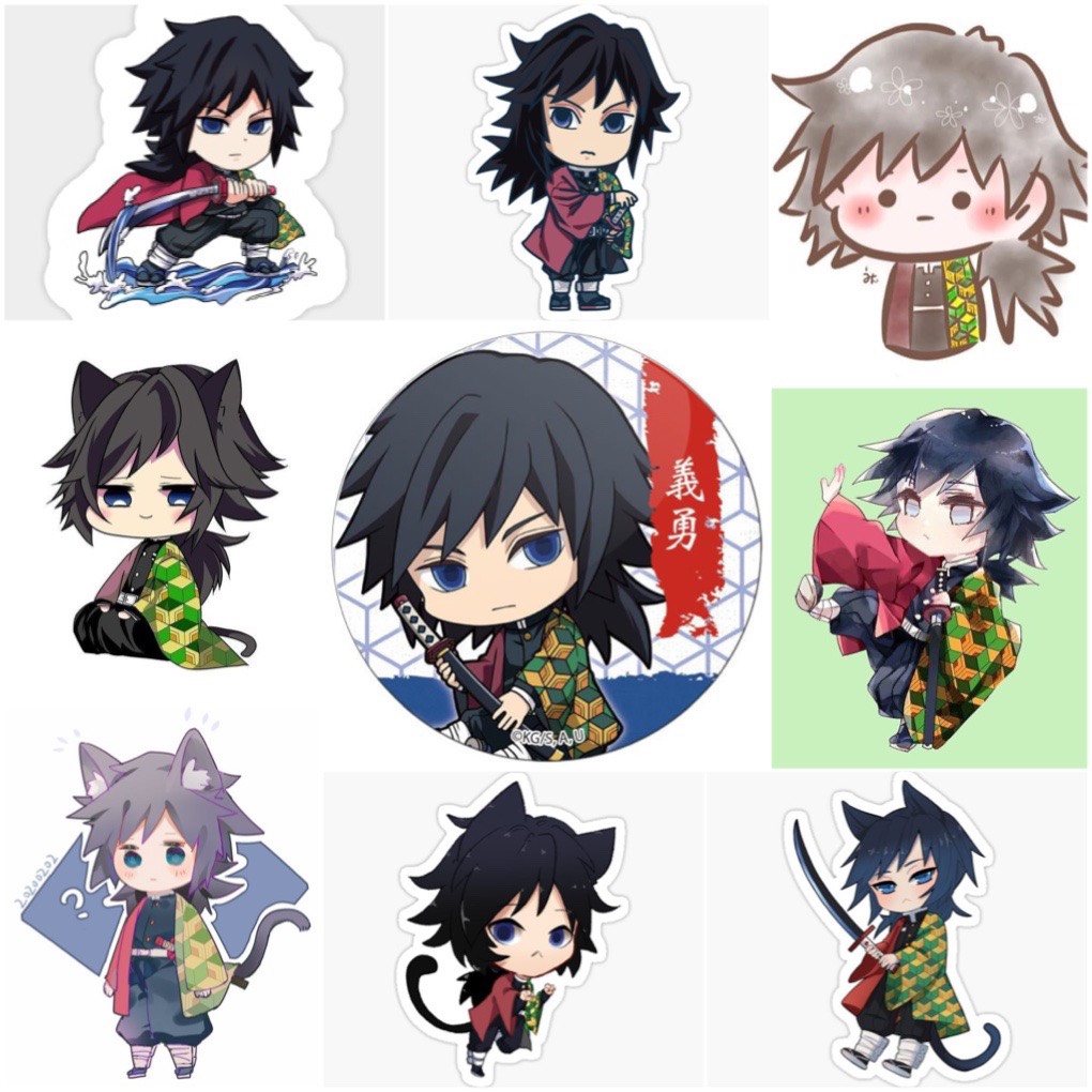 Sticker Tomioka Giyuu-Kimetsu no Yaiba Set 60