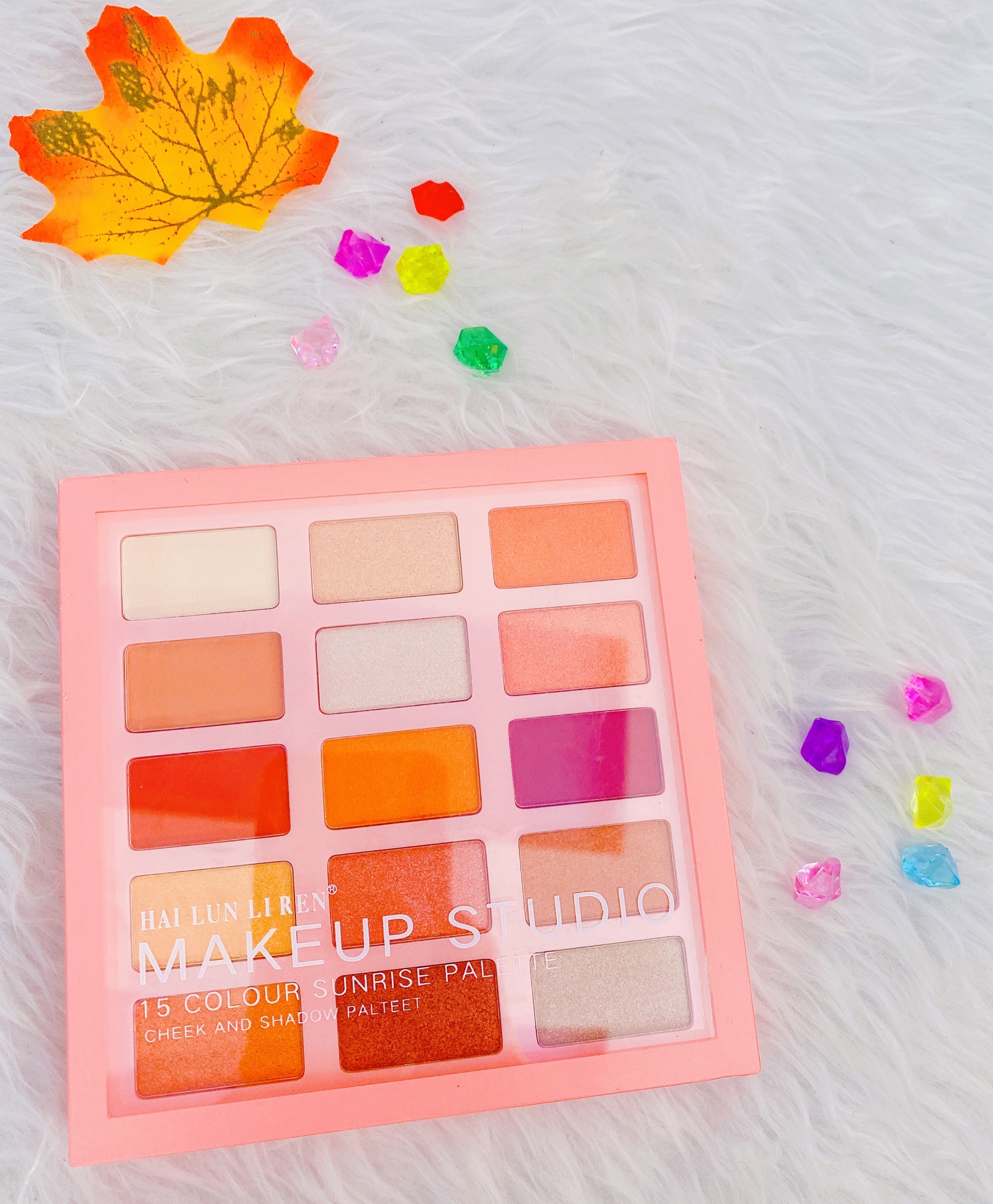 Bảng MắtMAKEUP STUDIO 15 Ô Màu Cherry Nhiều Màu Sắc PMịn Nhũ Lâu Phai Chính Hãng