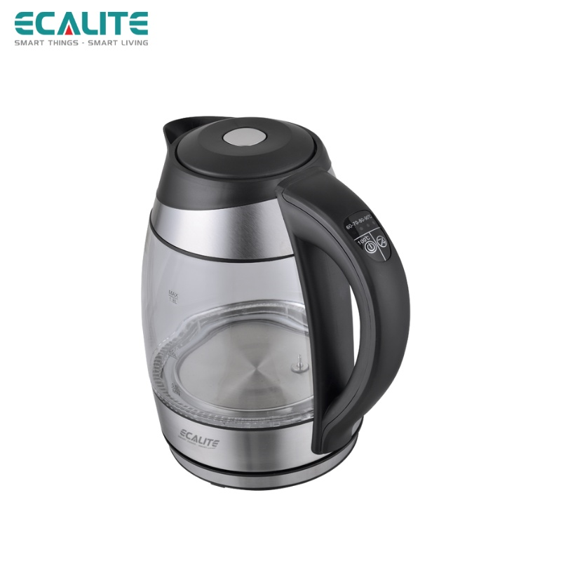 Bình Đun Siêu Tốc Ecalite EK-G1812 - Điều Chỉnh Nhiệt Độ 60°C Đến 100°C - Đèn LED Đổi Màu - Hàng Chính Hãng