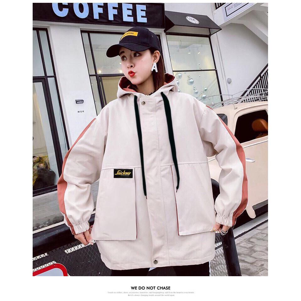 Áo khoác kaki hộp nữ lót dù chất vải xịn, dày dặn, bao đẹp, hình thật