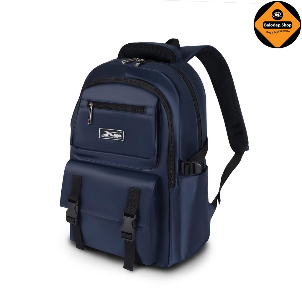 Balo Trung Học Đựng Laptop 15.6 Inch Chống Nước Xbags Dark Blue Cao Cấp Hiện Đại, Trẻ Trung, Cá Tính XB3202! - 8