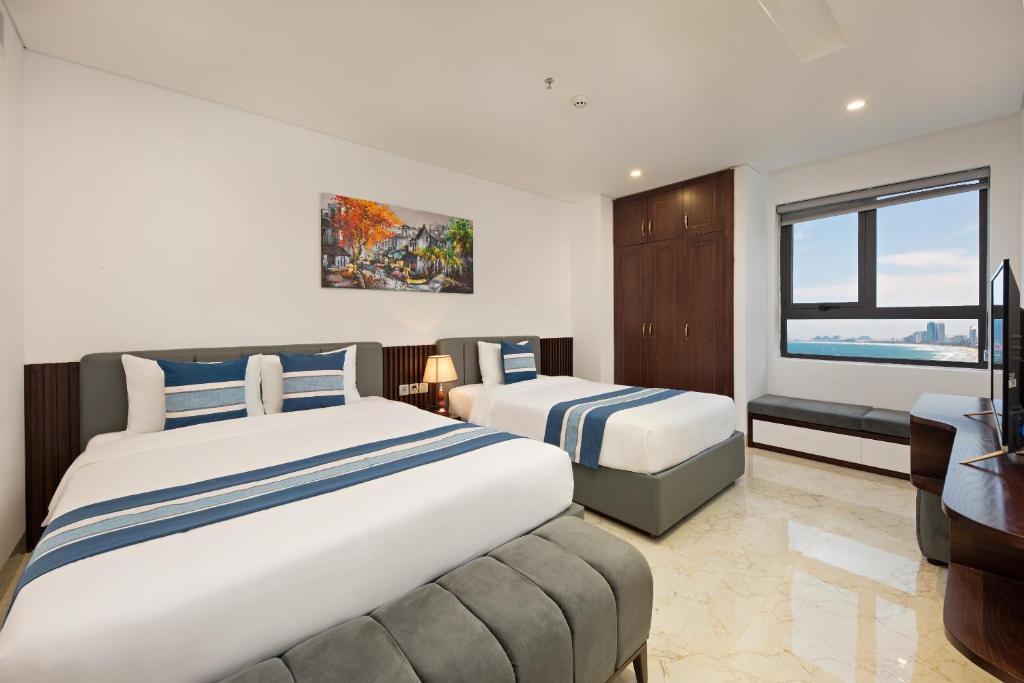 Combo 4N3D KS Eden Ocean View Hotel Đà Nẵng 4 Sao: VMB khứ hồi Hà Nội - Đà Nẵng + Phòng Tiêu Chuẩn + Ăn sáng
