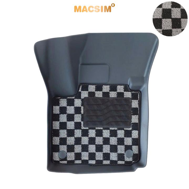 Thảm Lót Sàn 2 Lớp TPE Macsim Suzuki XL7 Chuẩn Form, Bền, Không Mùi ( dệt thô caro 2 lớp sd3 ct)