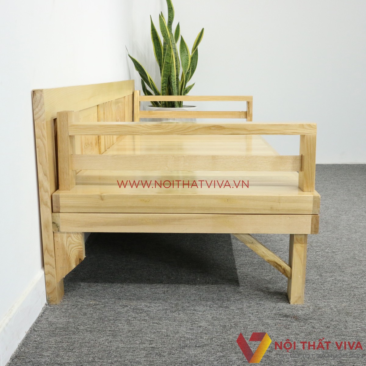 Ghế Gấp Trường Kỷ Gỗ Sồi Tự Nhiên Đẹp Giá Rẻ