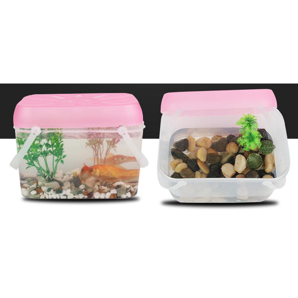 Reptile Plastic Breeding Box Tank Amphibean Vivarium Terrarium Turtle, Random Color