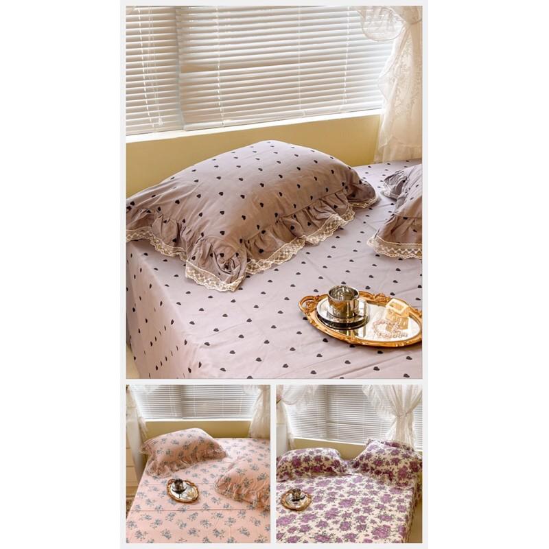 Bộ ga gối cotton 100% hàng nhập 3 món