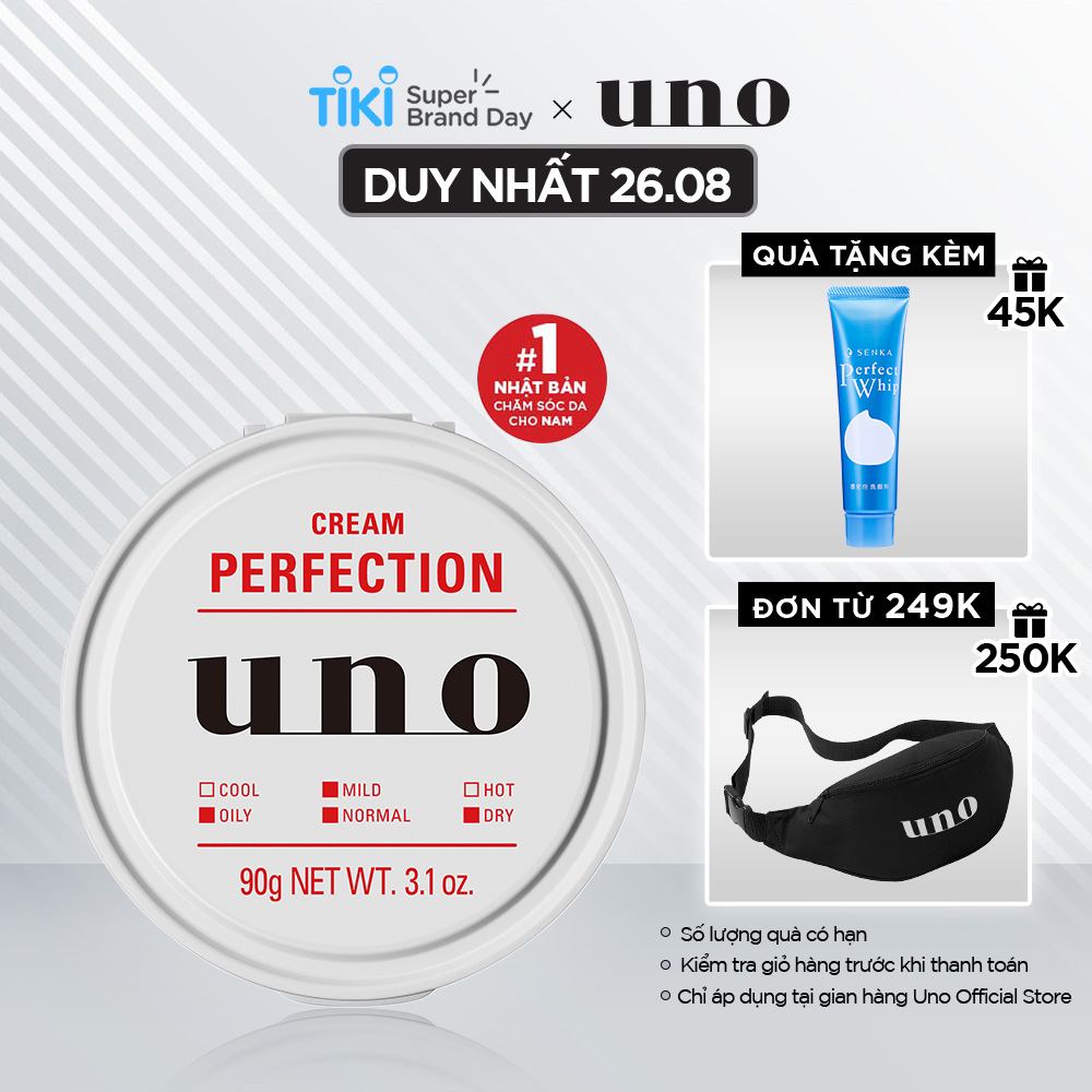 Kem Dưỡng Ẩm Kiểm Soát Nhờn 5 trong 1 UNO Cream Perfection 90g