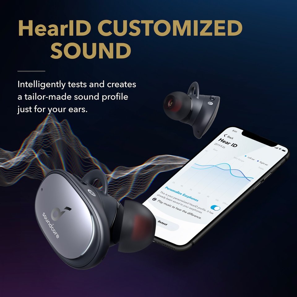 Tai nghe bluetooth TWS SOUNDCORE Liberty 2 Pro (by Anker) - A3909 - Kiến trúc âm thanh đồng trục Astria cho chất lượng âm thanh phòng thu chơi nhạc liên tục 8 giờ 4 micro phone