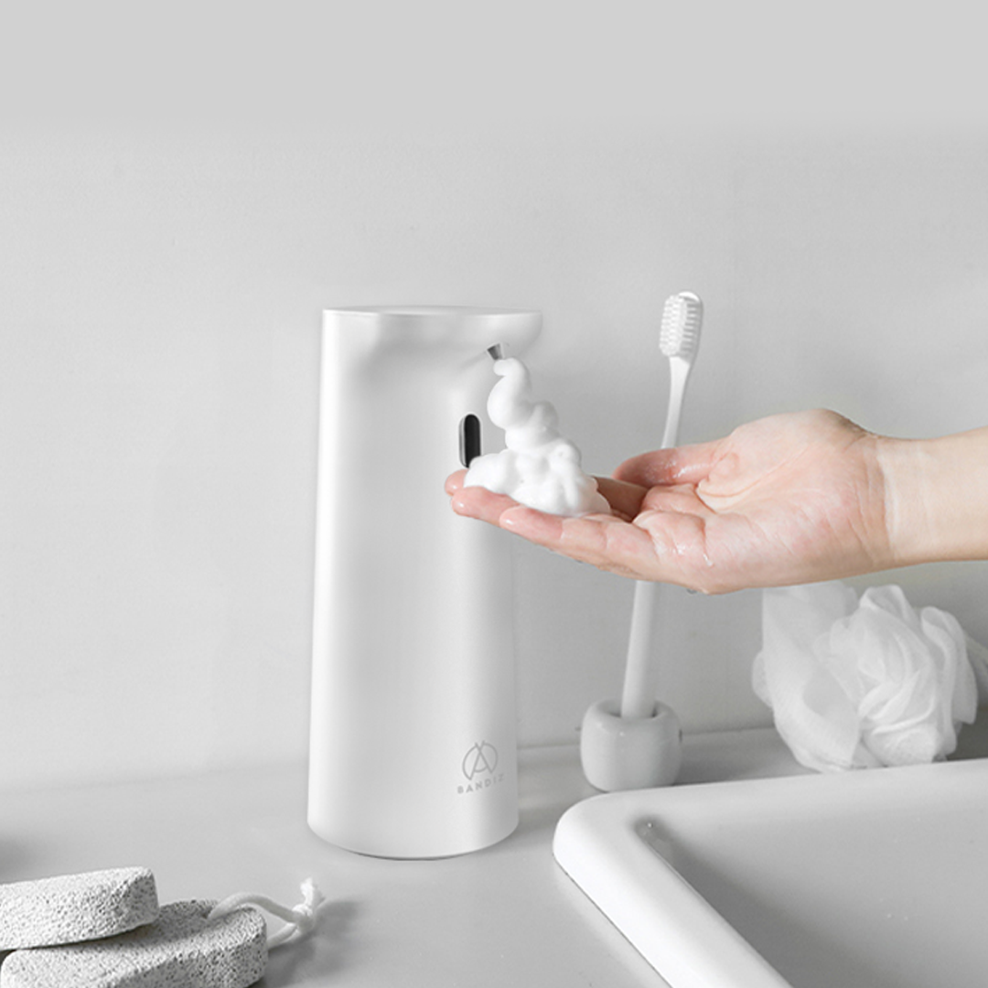 Máy Tạo Bọt Rửa Tay Cảm Biến Tự Động ARIZE Bandiz Smart Dispenser Màu Trắng