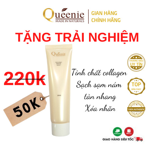 Tinh chất Queenie trải nghiệm dưỡng trắng da, xóa mờ sạm nám 20ml - Mỹ Phẩm Hàn Quốc