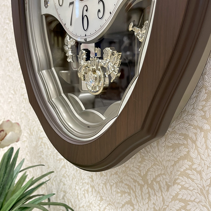 Đồng hồ Rhythm 4MJ894WU06 Kt 36.0 x 44.0 x 8.0cm, 2.5kg Vỏ gỗ. Dùng Pin.