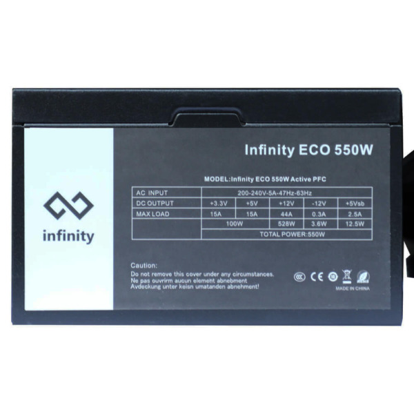 BỘ NGUỒN MÁY TÍNH Infinity ECO 550W Single Rail – True Power_ HÀNG CHÍNH HÃNG