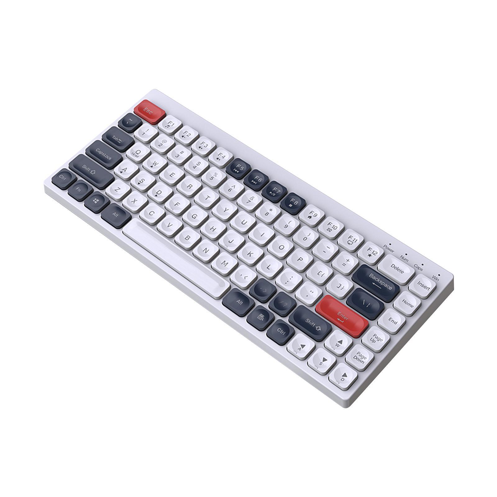 Mini 84 Key Gaming Keyboard 12 Multimedia Keys for Desktop PC Gamer Laptop