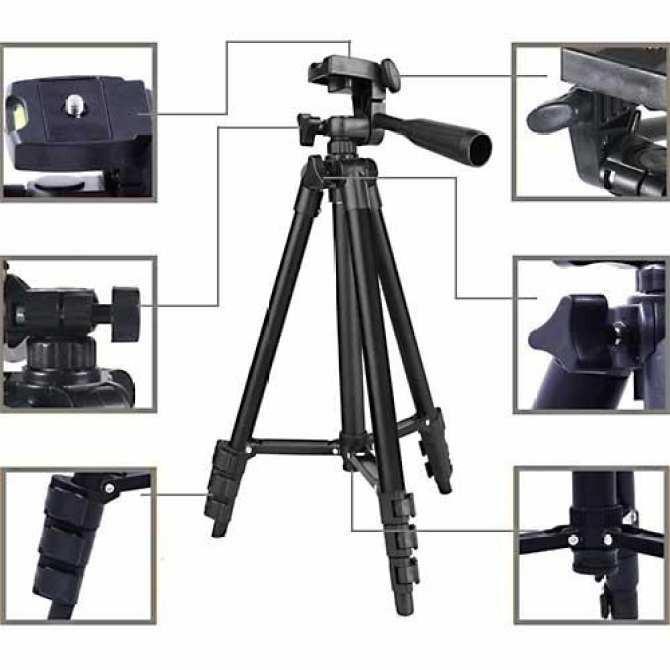 Gậy 3 chân Tripod TF 3120 mẫu mới 2018 ( tặng kèm đầu kẹp điện thoại và remote) mã số SP OY6170