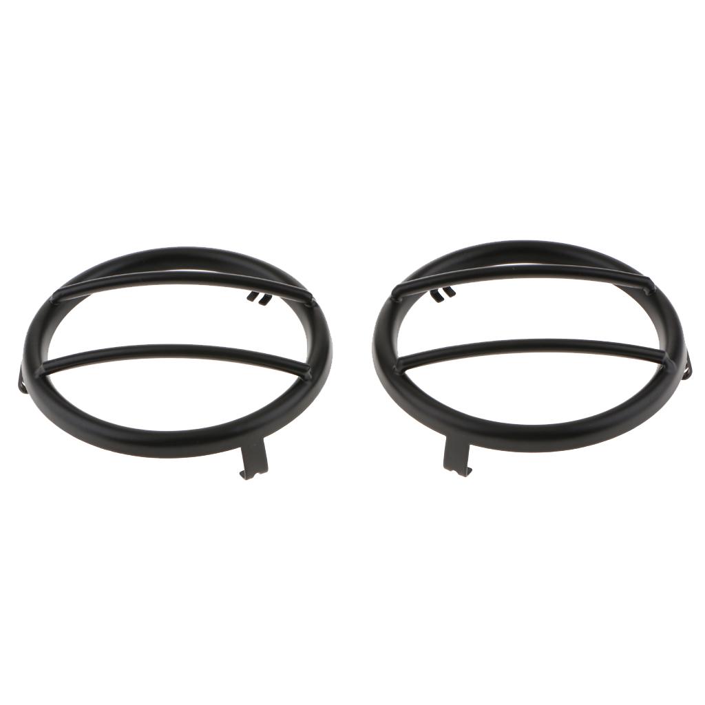 2 Pieces Black Turn Signal Light Decoration Ring For Jeep Wrangler 2007-2018