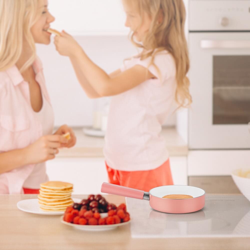 Bộ nồi chảo chống dính 16cm Elmich baby EL-1169AP, Hàng chính hãng, Dùng được nhiều loại bếp - JoyMall
