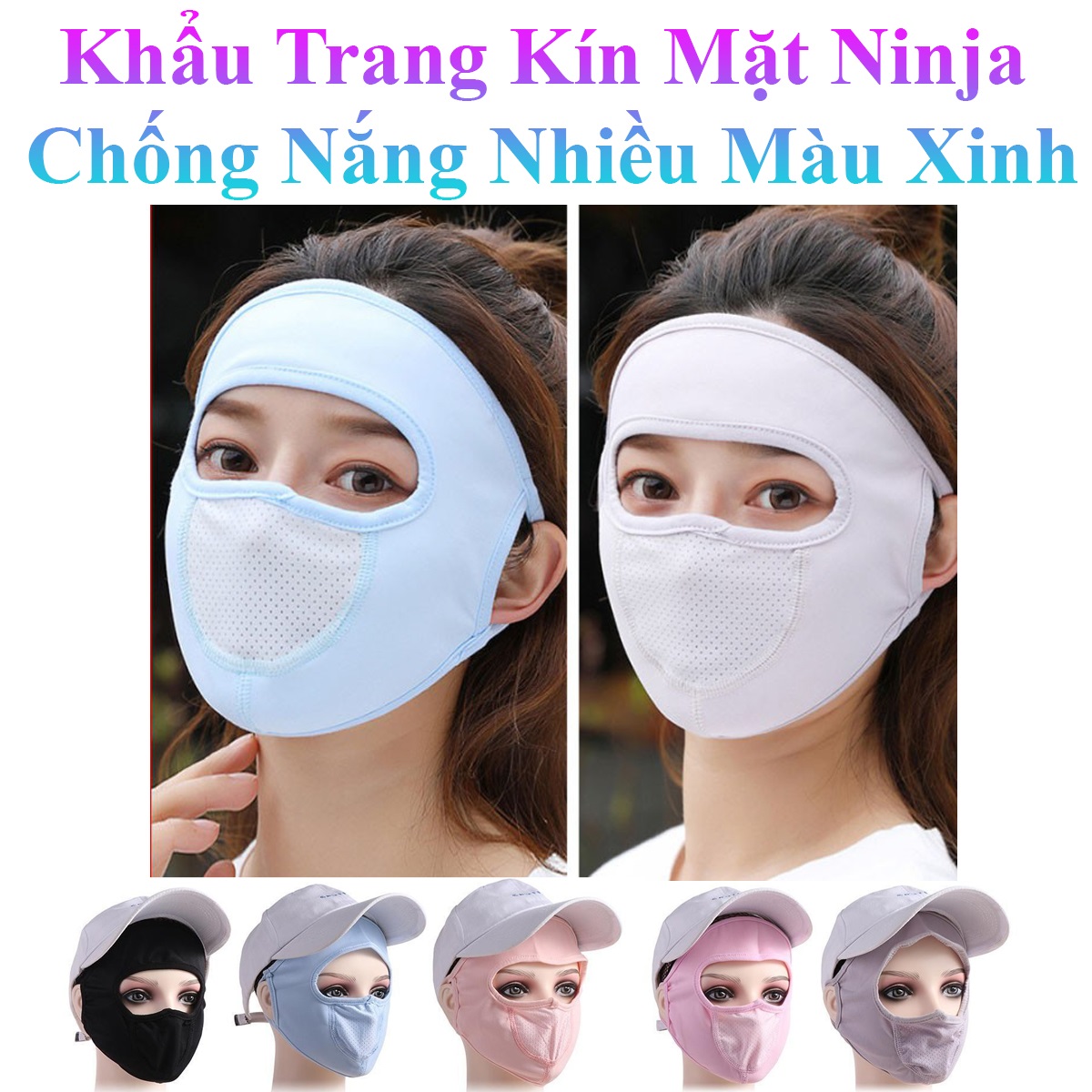 Khẩu Trang Kín Mặt Ninja Chống Nắng Phong Cách Hàn Quốc