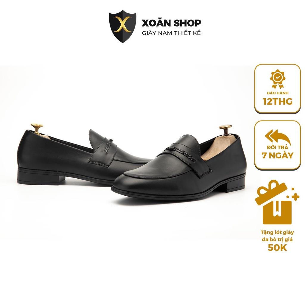 Giày Lười Nam Công Sở Đẹp Giá Rẻ Size 38 Đến 43 Màu Đen - V1