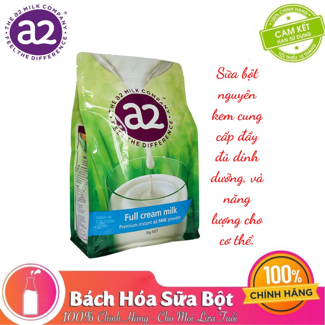 Sữa Bột Nguyên Kem A2 Full Cream Milk - Gói 1kg