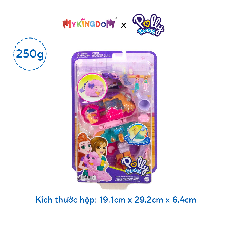 Đồ Chơi Spa Thư Giãn Với Cún Poodle POLLY POCKET HKV35/FRY35