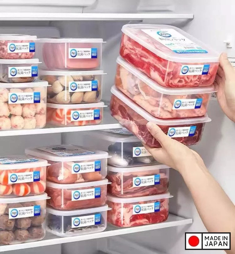 Bộ 2 hộp thực phẩm nắp mềm Ag+ 280ml - Hàng nội địa Nhật Bản nhập khẩu chính hãng