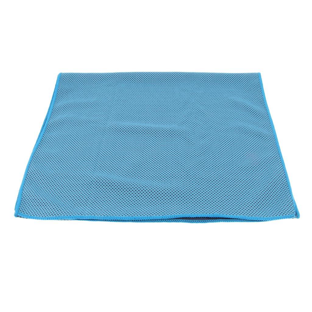Outdoor Sports Instant Cooling Towel Cool Down Heat Relief Towel Neck Ice Cool Scarf Headband with Hanging Buckle and Storage Bag